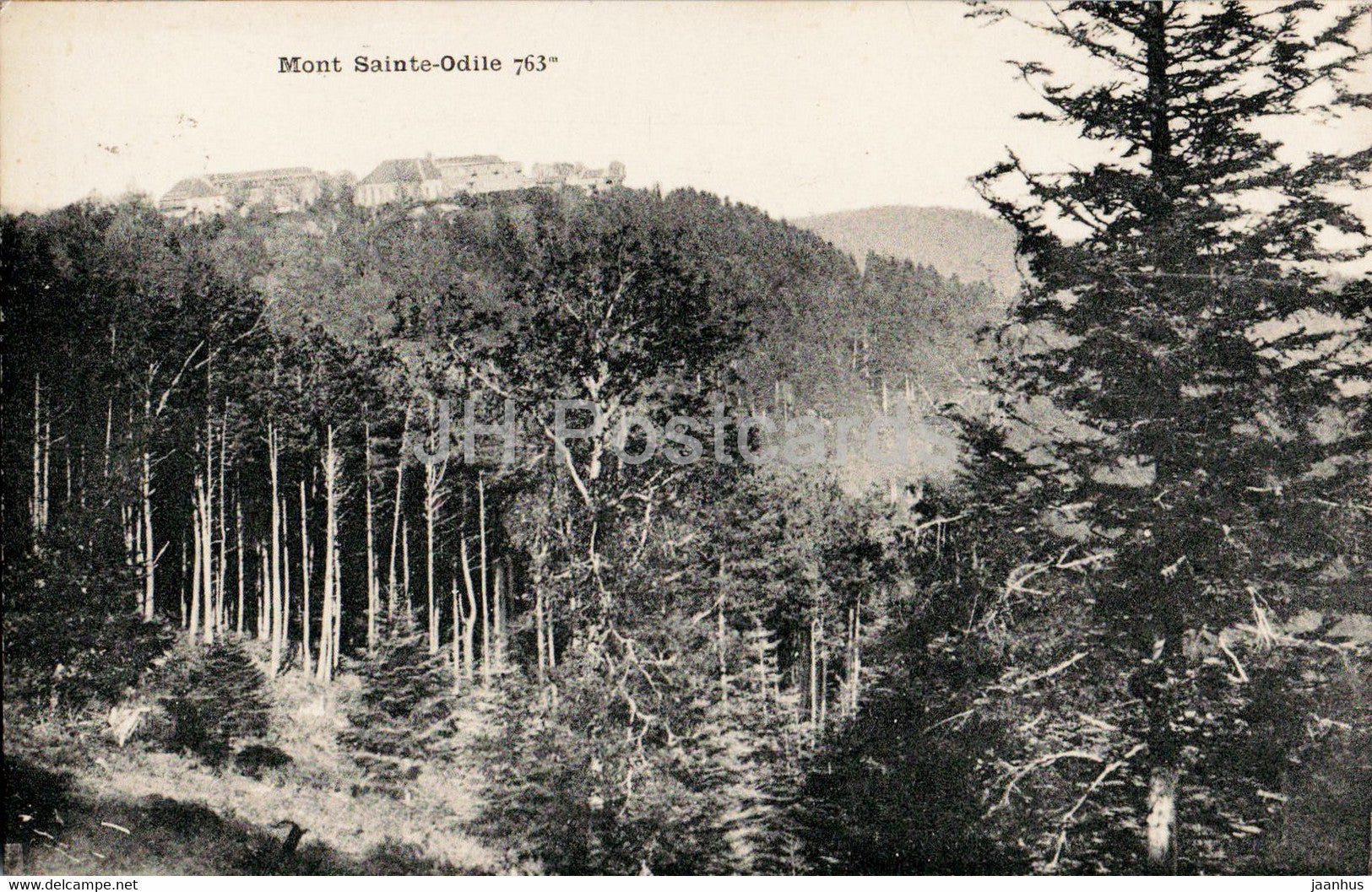 Mont Sainte Odile 763 m - old postcard - 1924 - France - used - JH Postcards