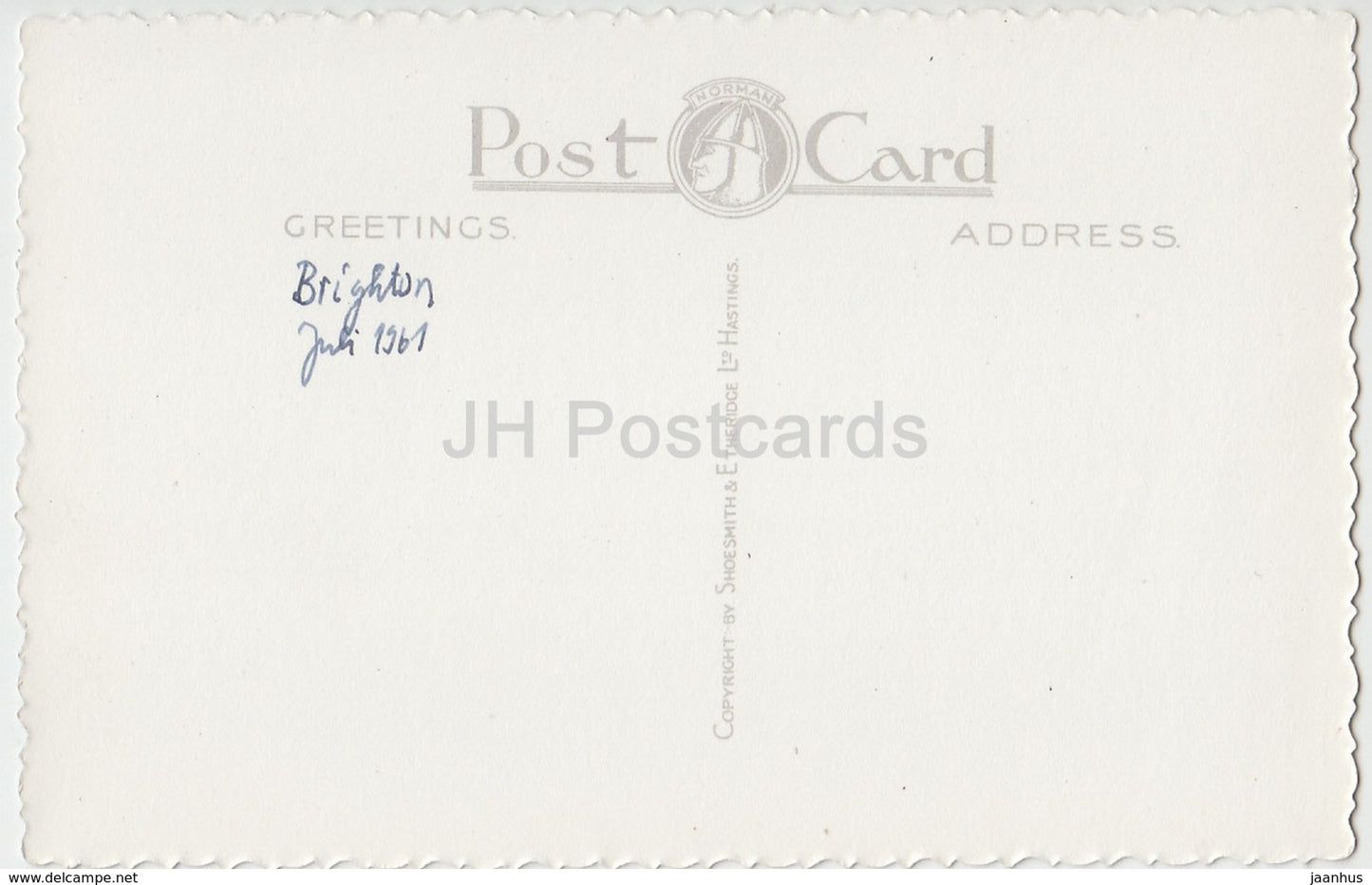 Brighton - The Palace Pier - D/7967 - 1961 - United Kingdom - England - used