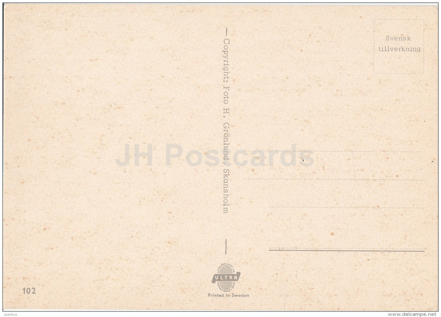 Hotel Borgafjäll - Dorotea church - Storgatan - school - Sweden - unused - JH Postcards