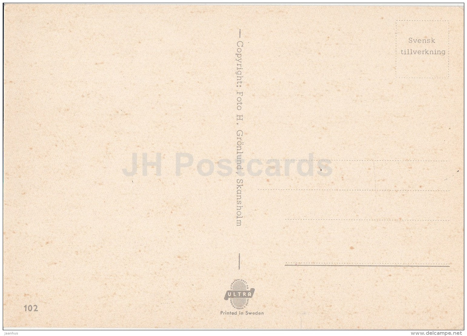 Hotel Borgafjäll - Dorotea church - Storgatan - school - Sweden - unused - JH Postcards