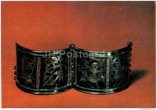 Bracelet - Vladimir - Russian Silver Craft - art - 1986 - Russia USSR - unused - JH Postcards