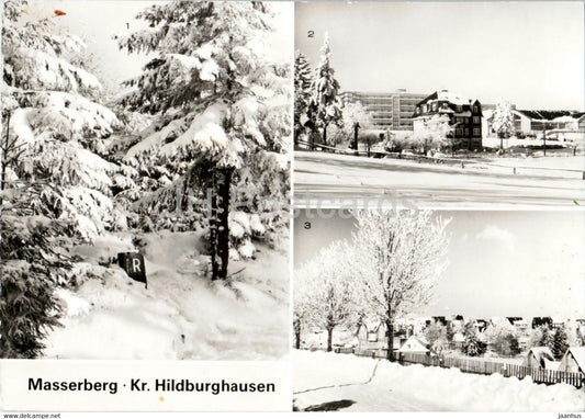 Masserberg - Kr Hildburghausen - Am Rennsteig - Erholungsheim Otto Grotewohl - 1982 - Germany DDR - used - JH Postcards