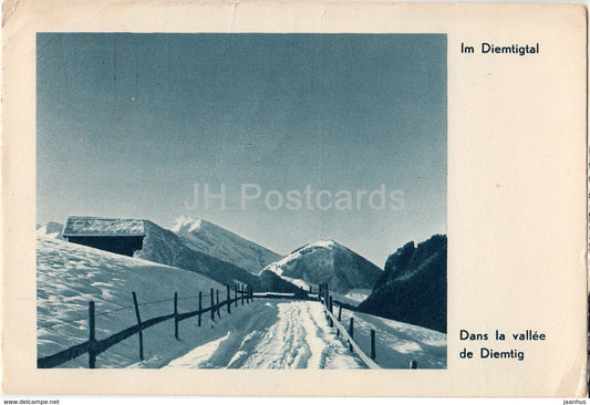 Im Diemtigtal - Dans la vellee de Diemtig - Switzerland - 1935 - used - JH Postcards