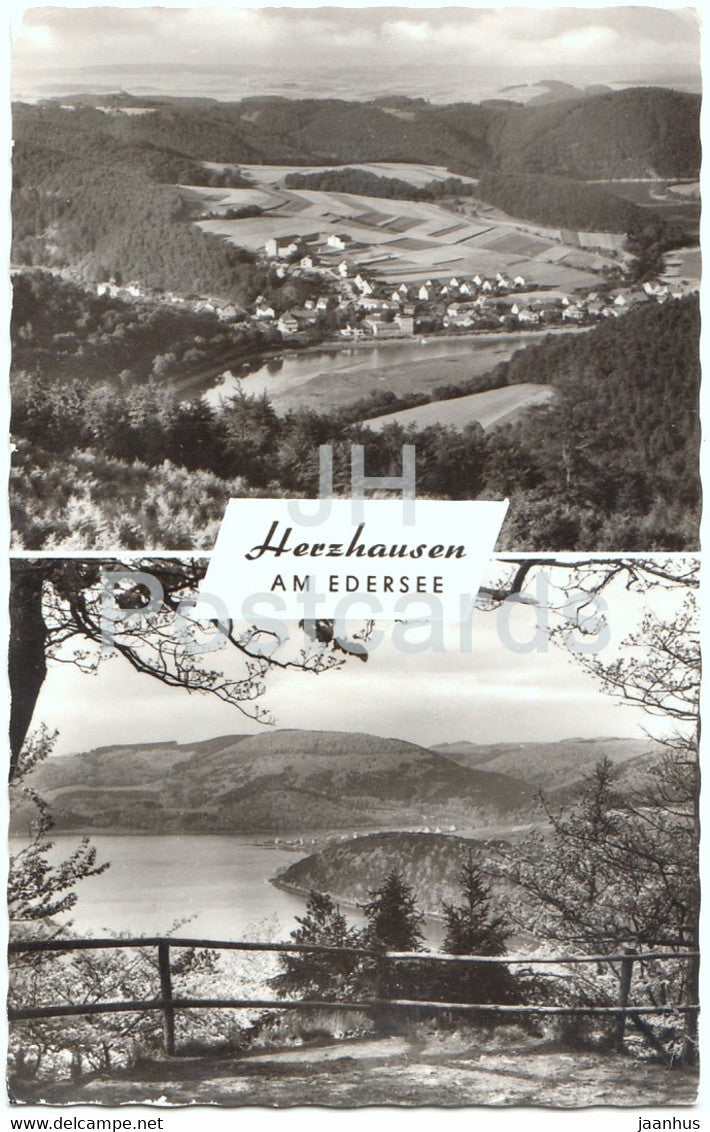 Herzhausen am Edersee - 1960s - Germany - used - JH Postcards
