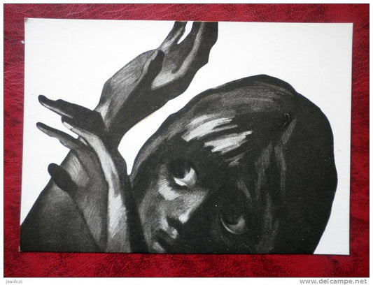 Painting by B. I. Prorokov - raid - russian art - unused - JH Postcards