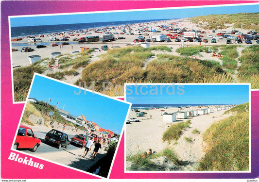Partier fra Blokhus - car - beach - Denmark - used - JH Postcards