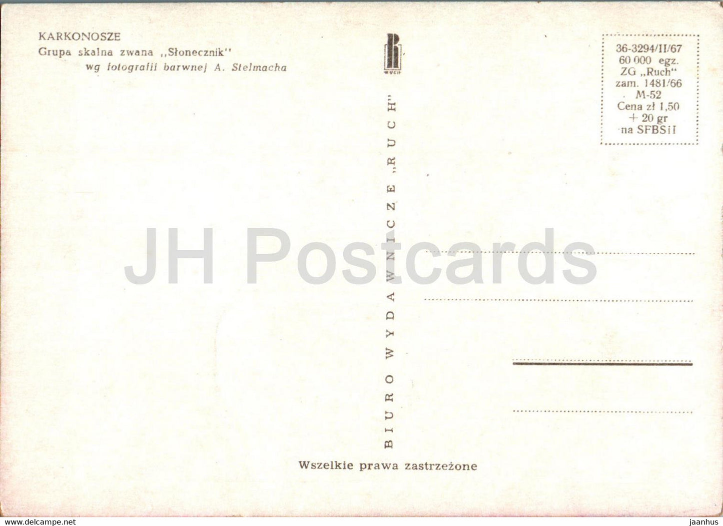 Karkonosze - Grupa skalna zwana Slonecznik - Poland - unused