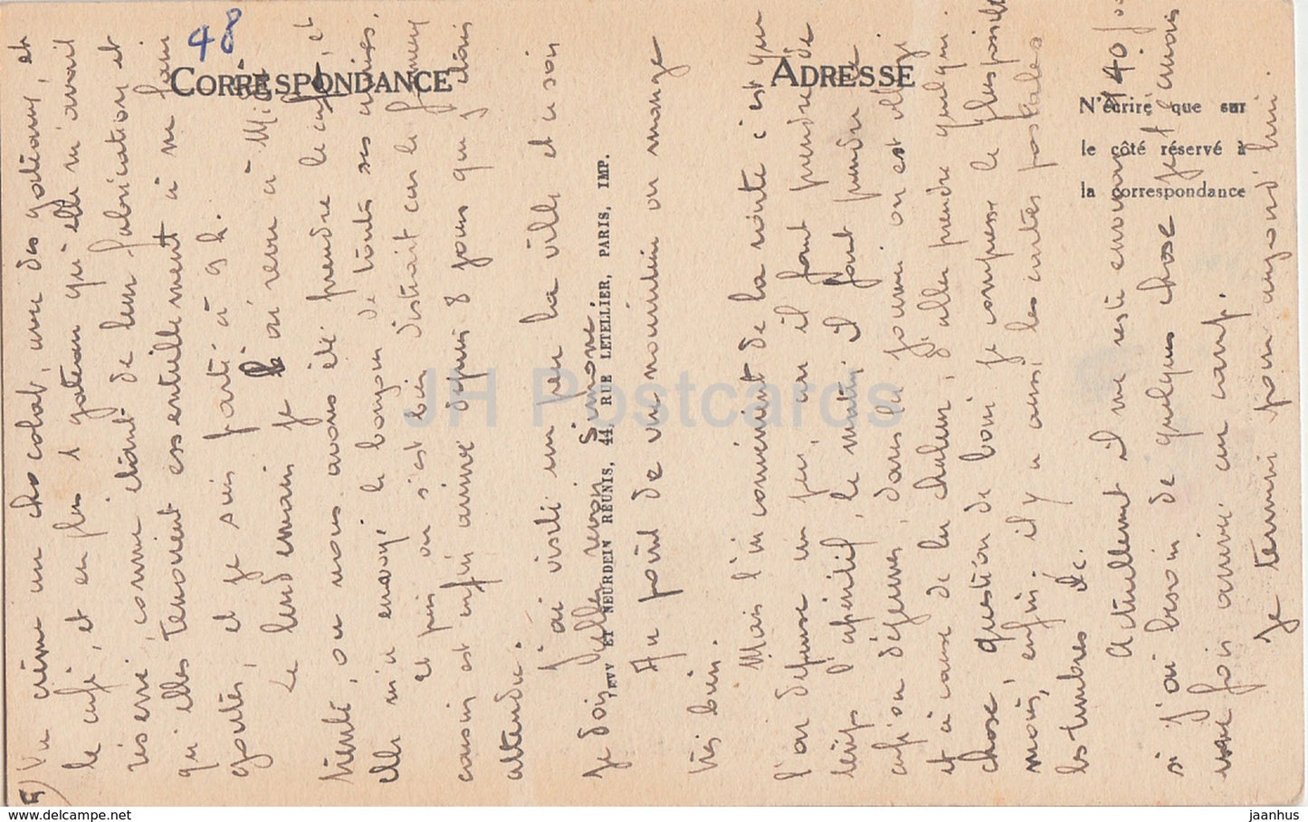 Gorges du Tarn - Le Chateau de la Caze - Schloss - 47 - alte Postkarte - Frankreich - gebraucht