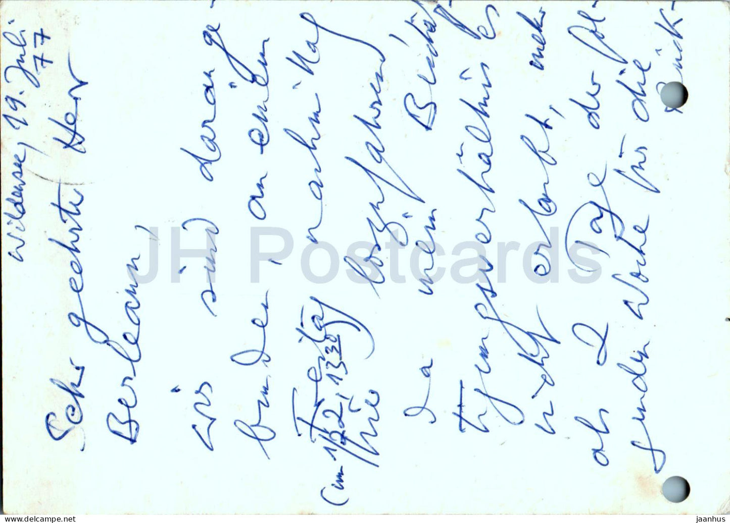 Postkarte - entier postal - 1977 - Allemagne - utilisé 