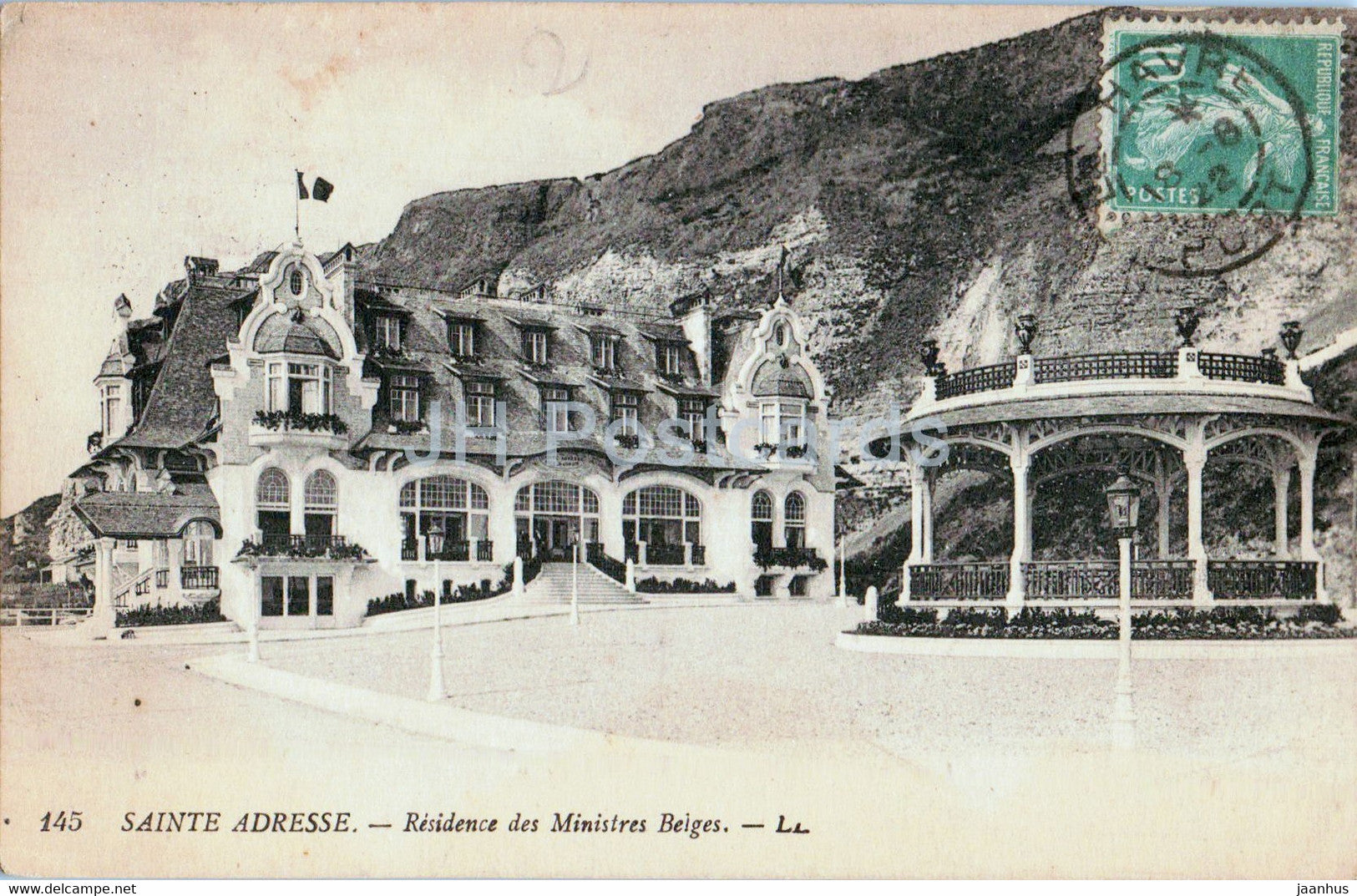 Sainte Adresse - Residence des Ministres Belges - 145 - old postcard - 1922 - France - used - JH Postcards