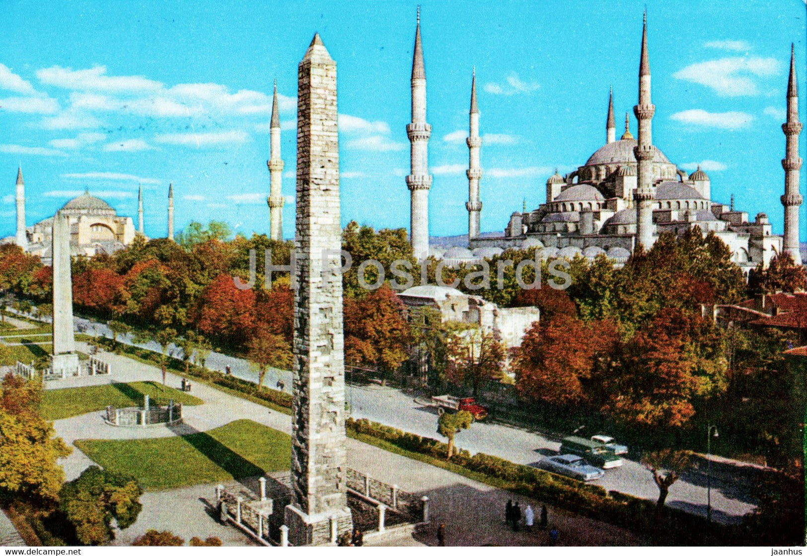 Istanbul - Hipodromus and the Blue Mosque - Turkey - used - JH Postcards