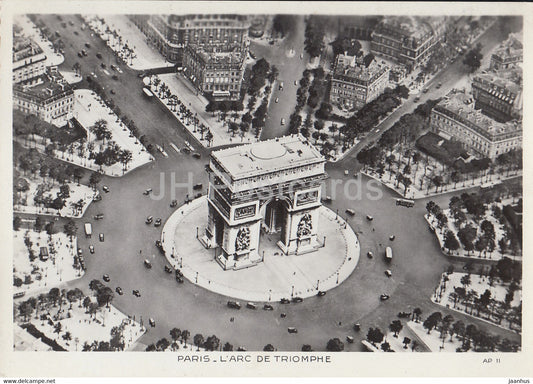 Paris - L'Arc De Triomphe - AP 11 - France - unused - JH Postcards