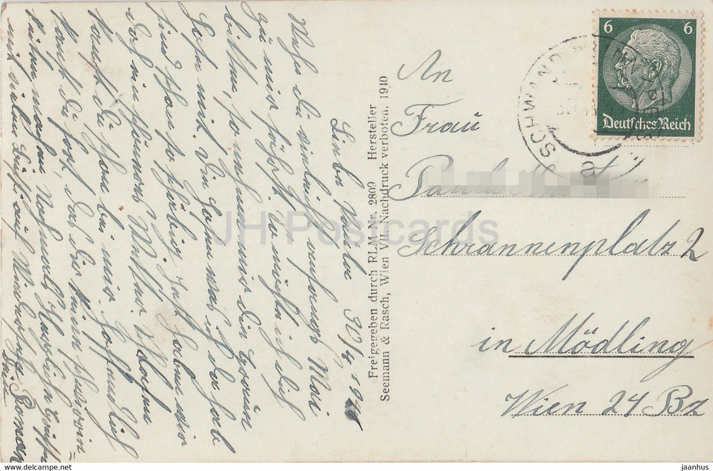 Fliegeraufnahme - Schwand im Innkreis - 2809 - old postcard - 1941 - Austria - used