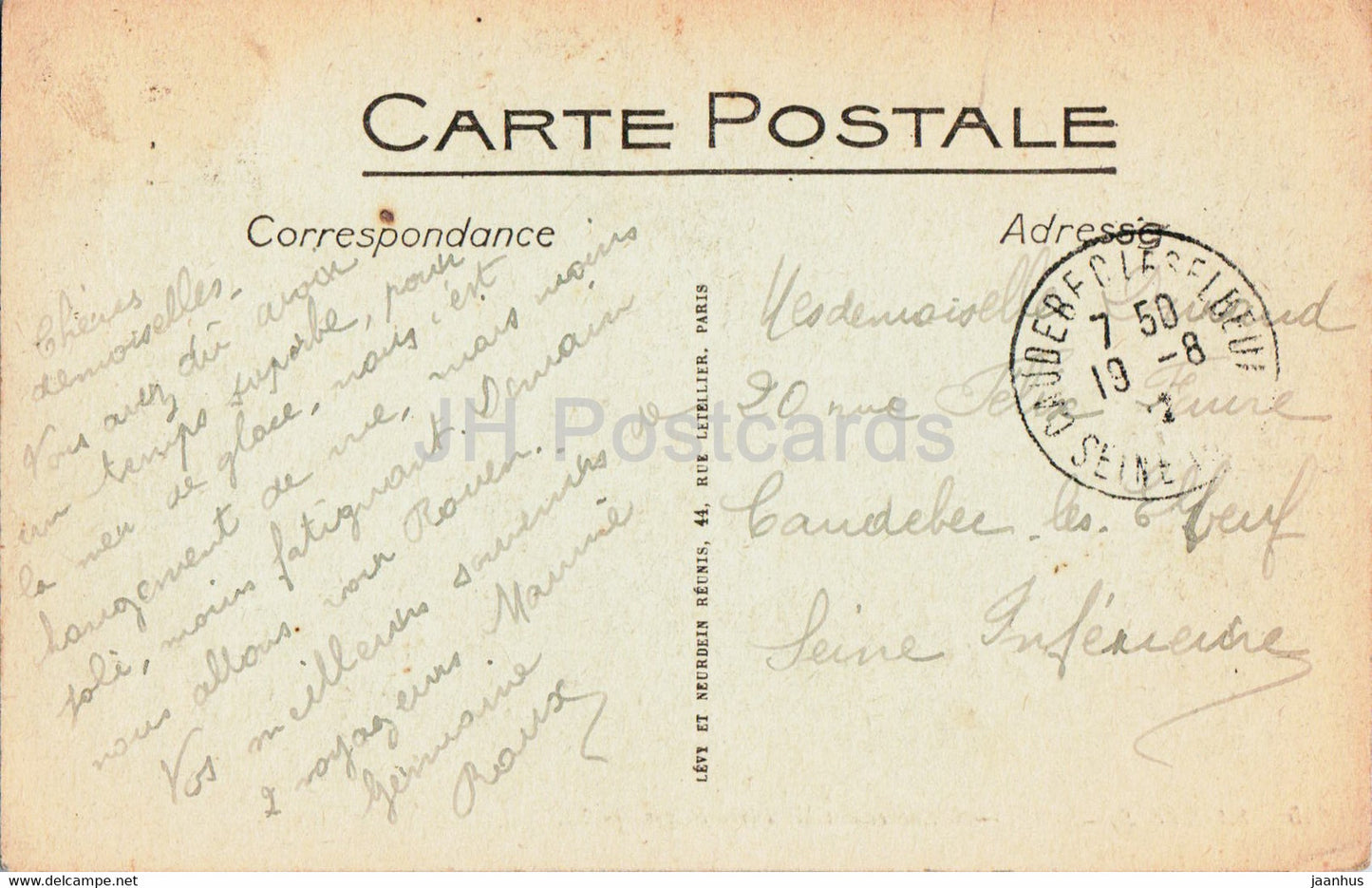 Sainte Adresse - Residence des Ministres Belges - 145 - old postcard - 1922 - France - used