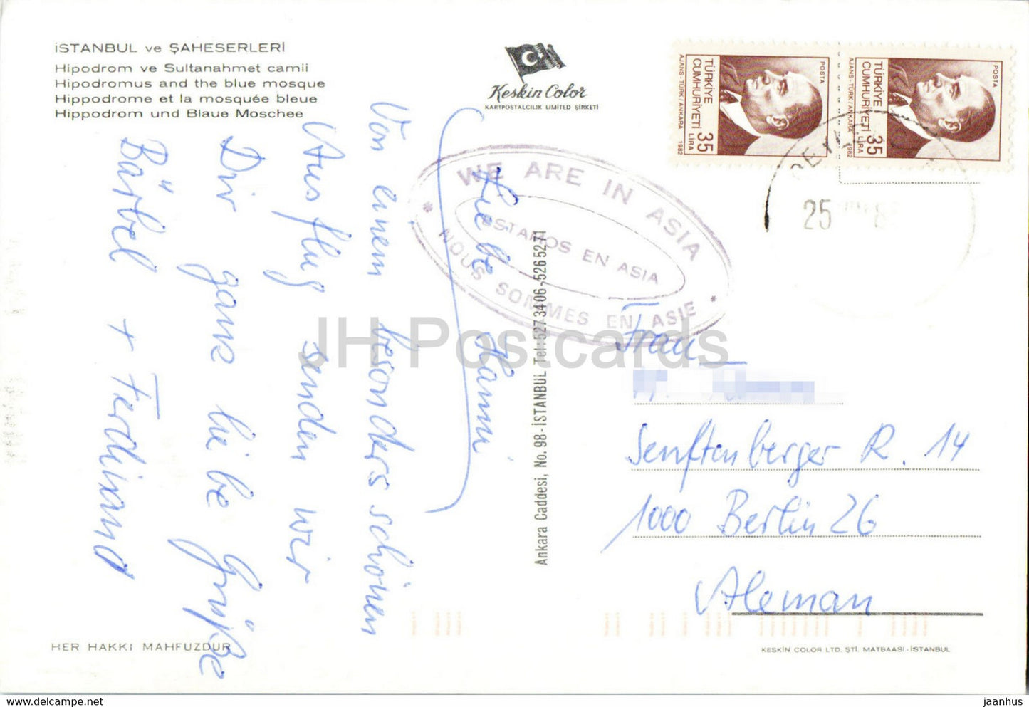 Istanbul - Hipodromus and the Blue Mosque - Turkey - used