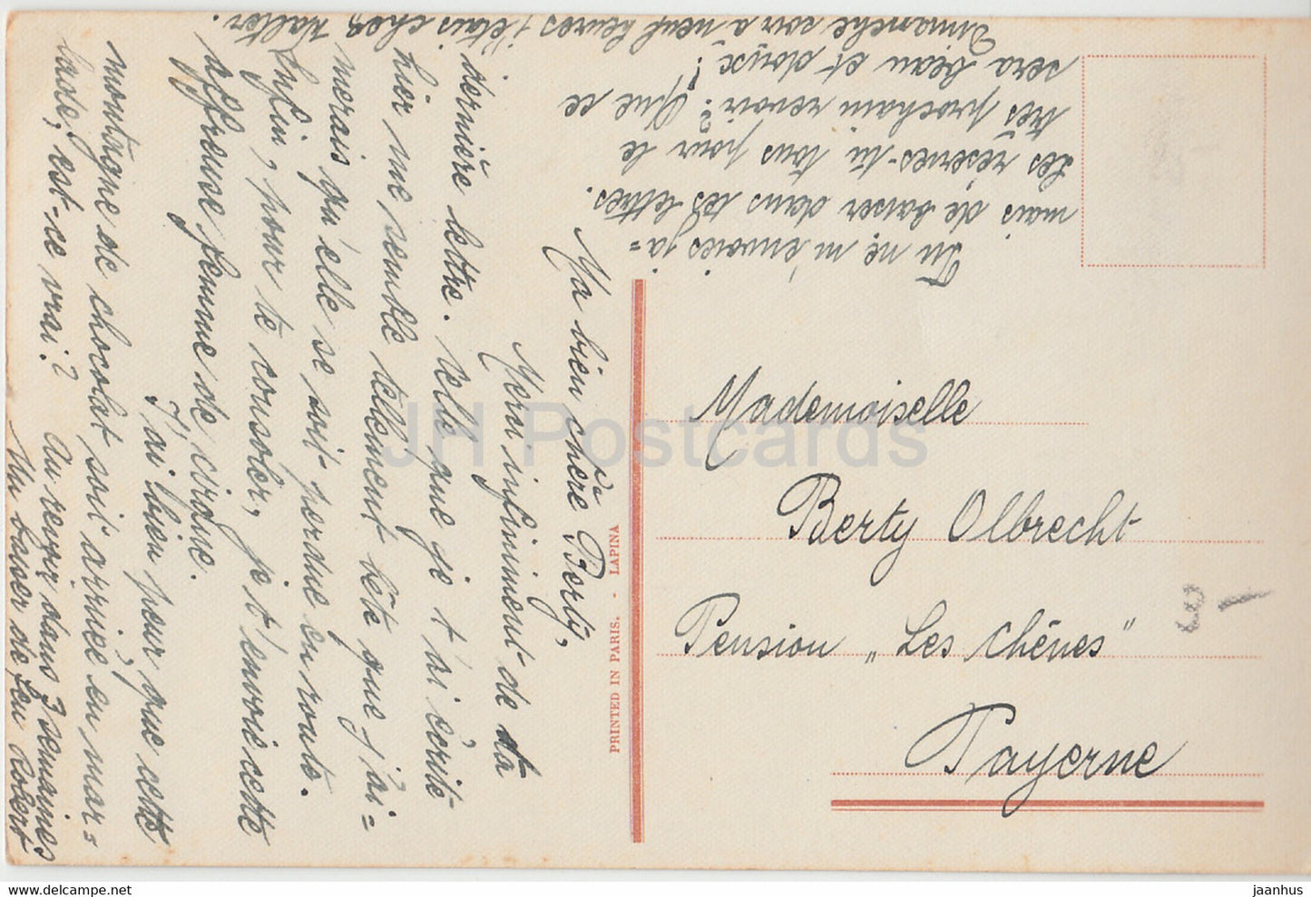 painting by G Herve - Frimousse Parisienne - Parisian - woman - ILM 3176 - French art - old postcard - France - used