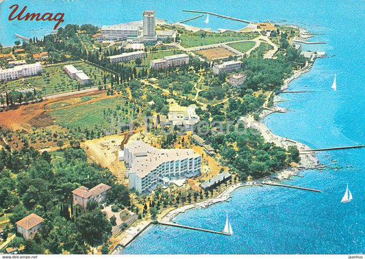Umag - aerial view - 15134 - 1985 - Yugoslavia - Croatia - used - JH Postcards