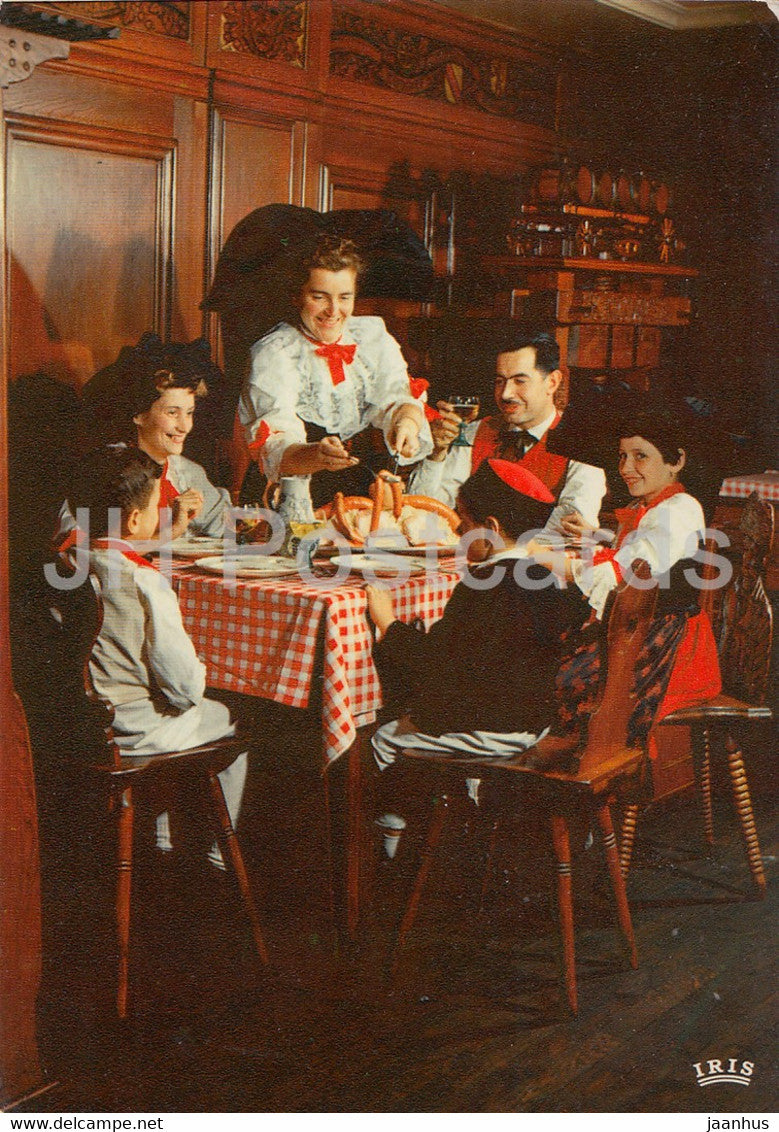 L'Alsace Pittoresque - L'heure de la choucroute - restaurant - hotel Schweizerhof Berlin - France - unused - JH Postcards