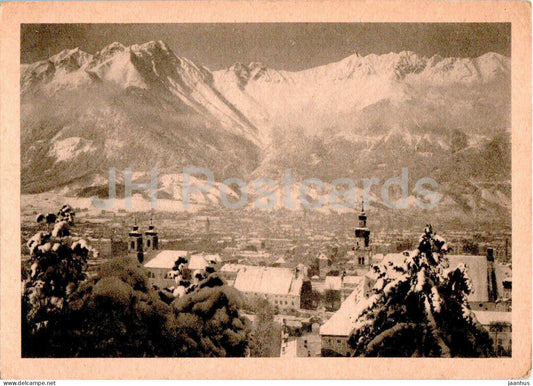 Innsbruck gegen Norden - 908 - old postcard - Austria - used - JH Postcards