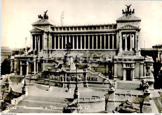 Roma - Rome - Monumento a Vittorio Emanuele II - Monument to Victor Emmanuel II -  16 - 1962 - Italy - used - JH Postcards