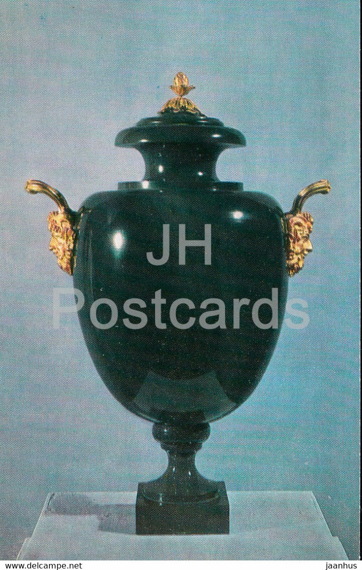 Vase - Kalkan Jasper - Russian Coloured Stone - 1974 - Russia USSR - unused - JH Postcards