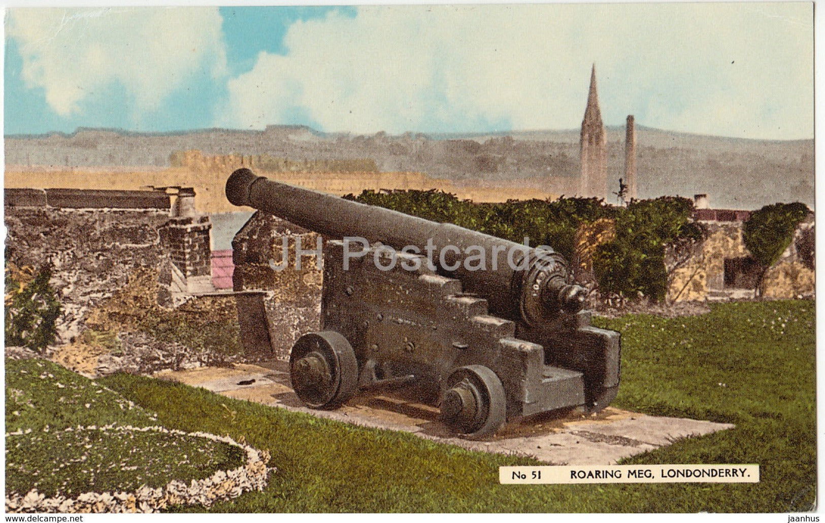 Londonderry - Roaring Meg - 51 - 1970 - United Kingdom - Northern Ireland - used - JH Postcards