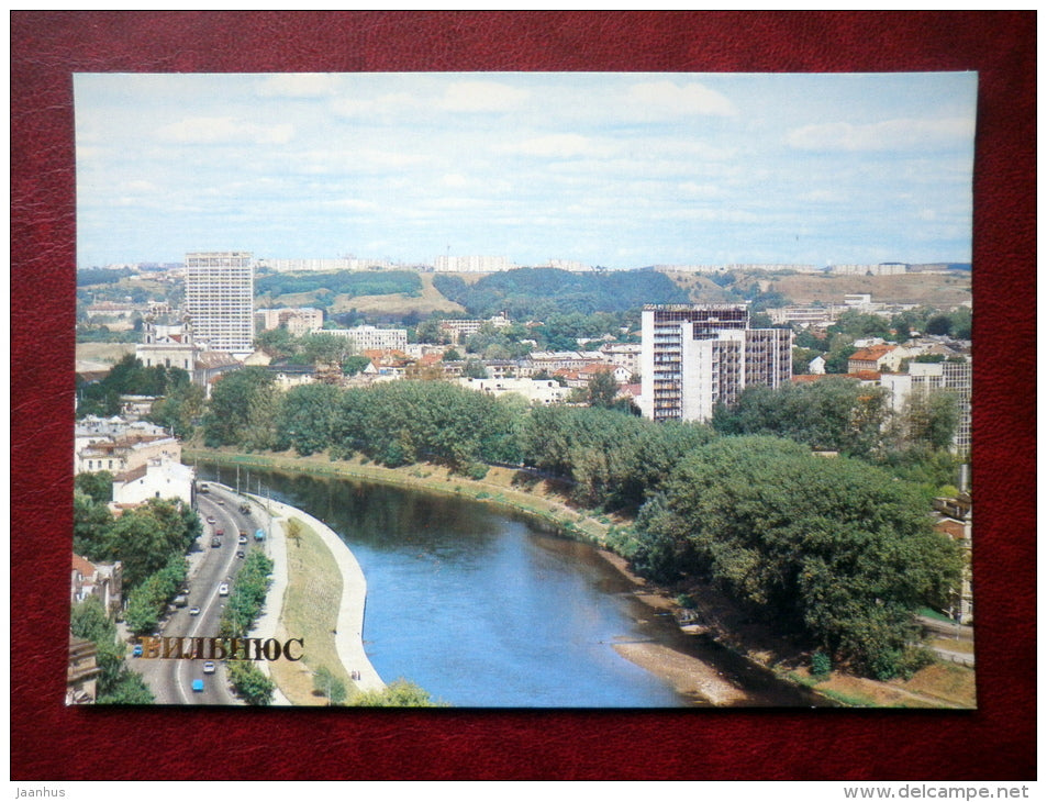 Nyaris - river crosses the city - Vilnius - 1984 - Lithuania USSR - unused - JH Postcards
