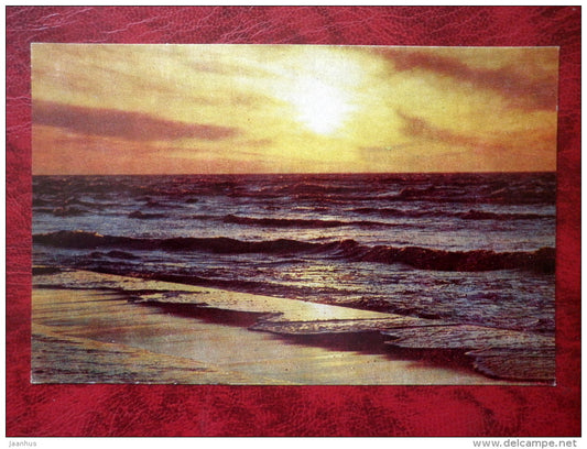 Sunset - Jurmala - 1978 - Latvia USSR - unused - JH Postcards