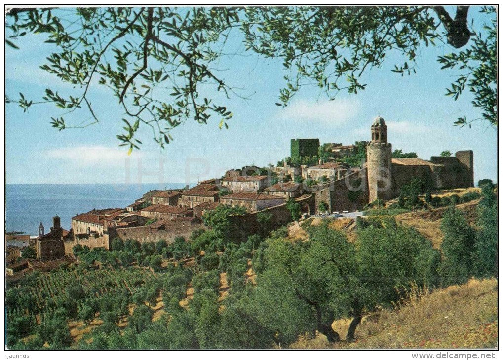 panorama - Castiglione della Pescaia - Grosseto - Toscana - 42 - Italia - Italy - sent from Italy to Germany 1987 - JH Postcards
