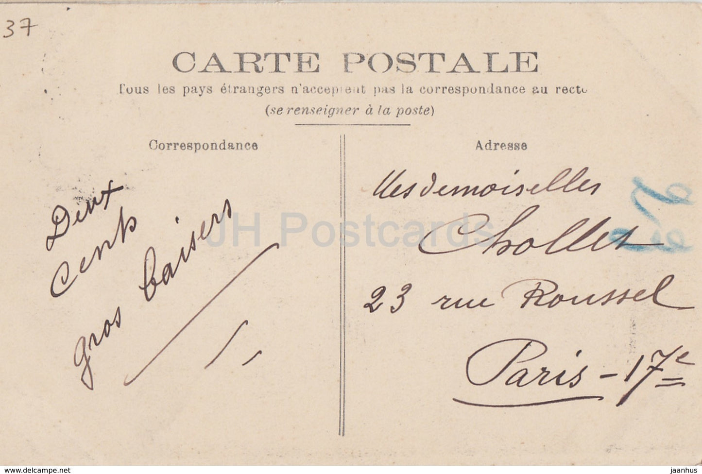 Loches - Le Chateau et l'Eglise Saint Ours - castle - 27 - old postcard - 1906 - France - used