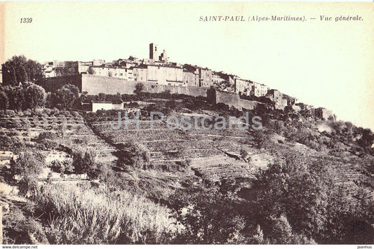 Saint Paul - Vue Generale - 1339 - old postcard - France - unused - JH Postcards