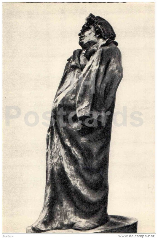 sculpture by Auguste Rodin - french writer Honore de Balzac ,1897 - french art - unused - JH Postcards