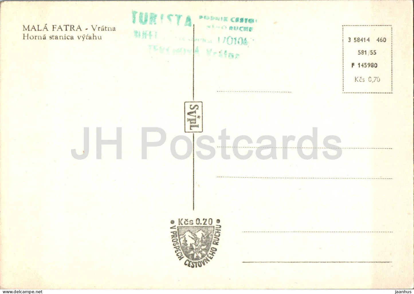 Mala Fatra - Vratna - Horna stanica vytahu - Horna stanica vytahu - Slovaquie - Tchécoslovaquie - inutilisé