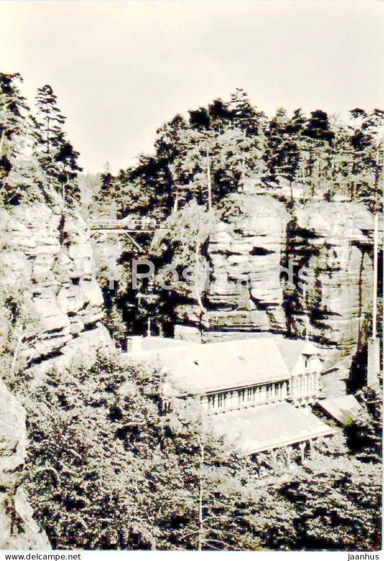 Ceske Svycarsko - restaurant Falcon's Nest - 1 - Czech Repubic - Czechoslovakia - unused - JH Postcards