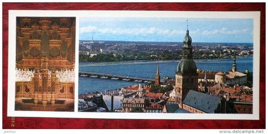 organ in Riga Dome - Dome - Riga - 1980 - Latvia USSR - unused - JH Postcards