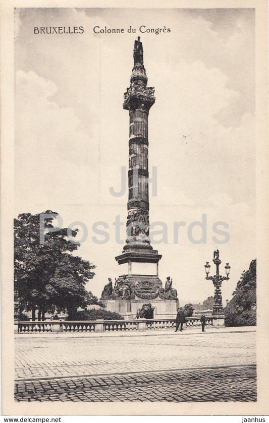 Bruxelles - Brussels - Colonne du Congres - Keiserliche Generalkommissar - old postcard - Belgium - unused - JH Postcards