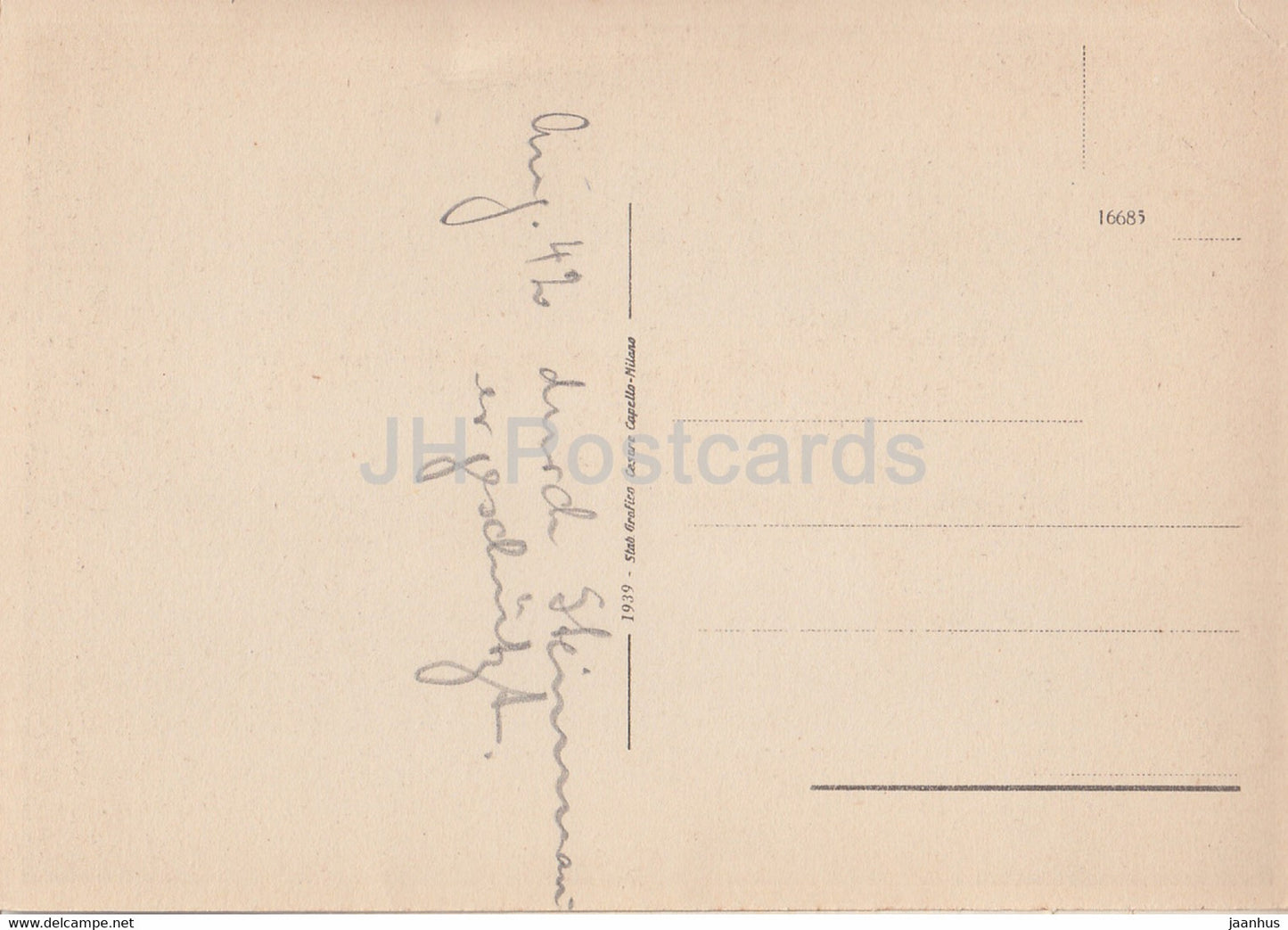 Lecce - Portale SS Nicolo e Cataldo - carte postale ancienne - 1939 - Italie - Italia - inutilisé