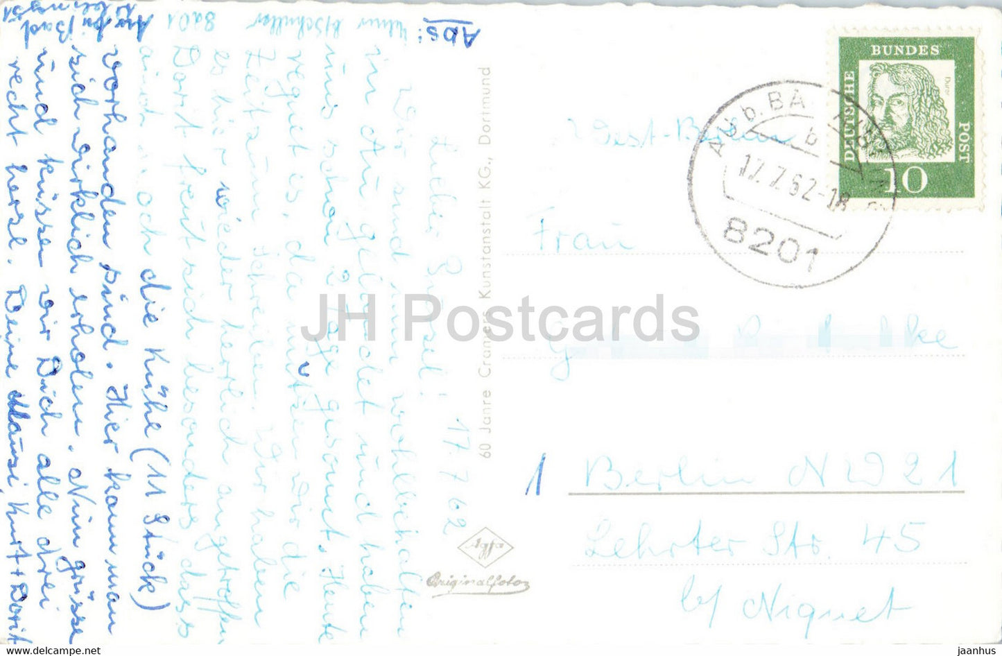 Gruss aus Au am Wendelstein - Pfarrkirche - Dorfmotiv - Dorfplatz - 1962 - Germany - used