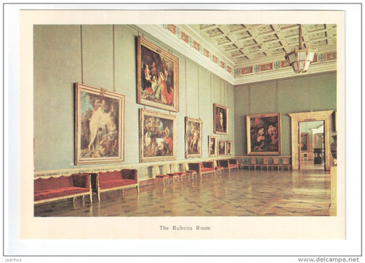 The Rubens Room - Hermitage - St. Petersburg - Leningrad - 1978 - Russia USSR - unused - JH Postcards