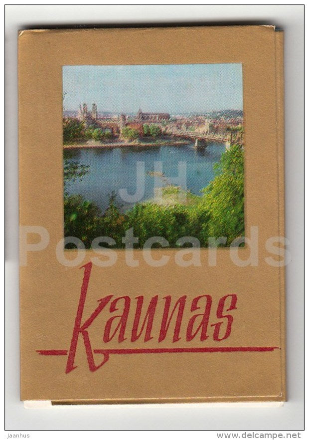 set of 13 mini photos - Kaunas - 1974 - Lithuania USSR - unused - JH Postcards