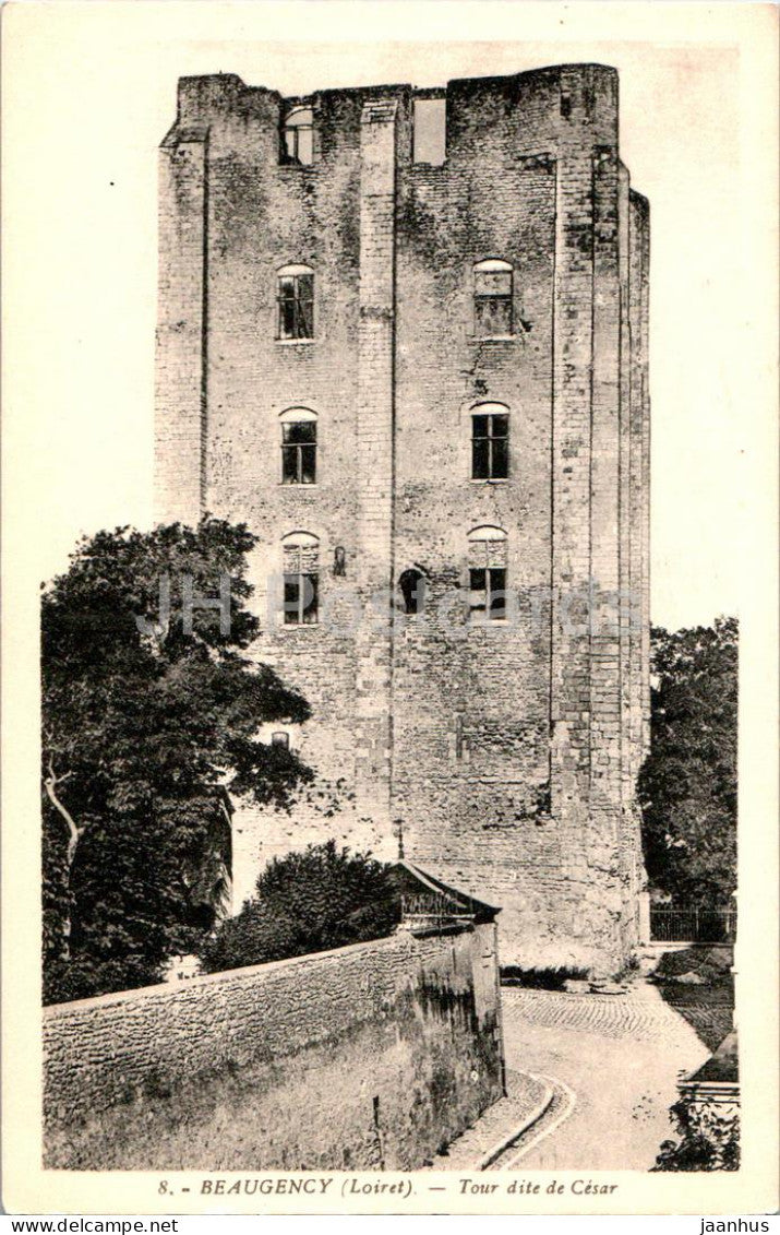 Beaugency - Tour dite de Cesar - Tower called Caesar - 8 - old postcard - France - unused - JH Postcards