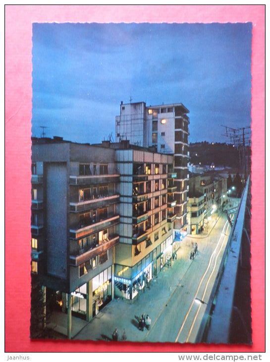 Night view 1 - Titovo Uzice - Serbia - Yugoslavia - unused - JH Postcards
