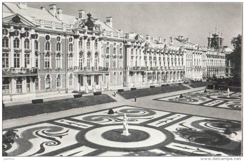 Park side facade - Catherine Palace - Pushkin - 1982 - Russia USSR - unused - JH Postcards