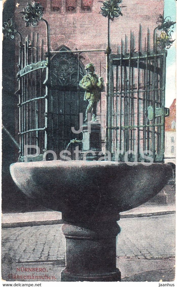 Nurnberg - Gansemannchen - Nuremberg - old postcard - 1919 - Germany - used - JH Postcards