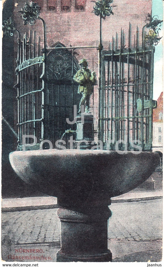 Nurnberg - Gansemannchen - Nuremberg - old postcard - 1919 - Germany - used - JH Postcards