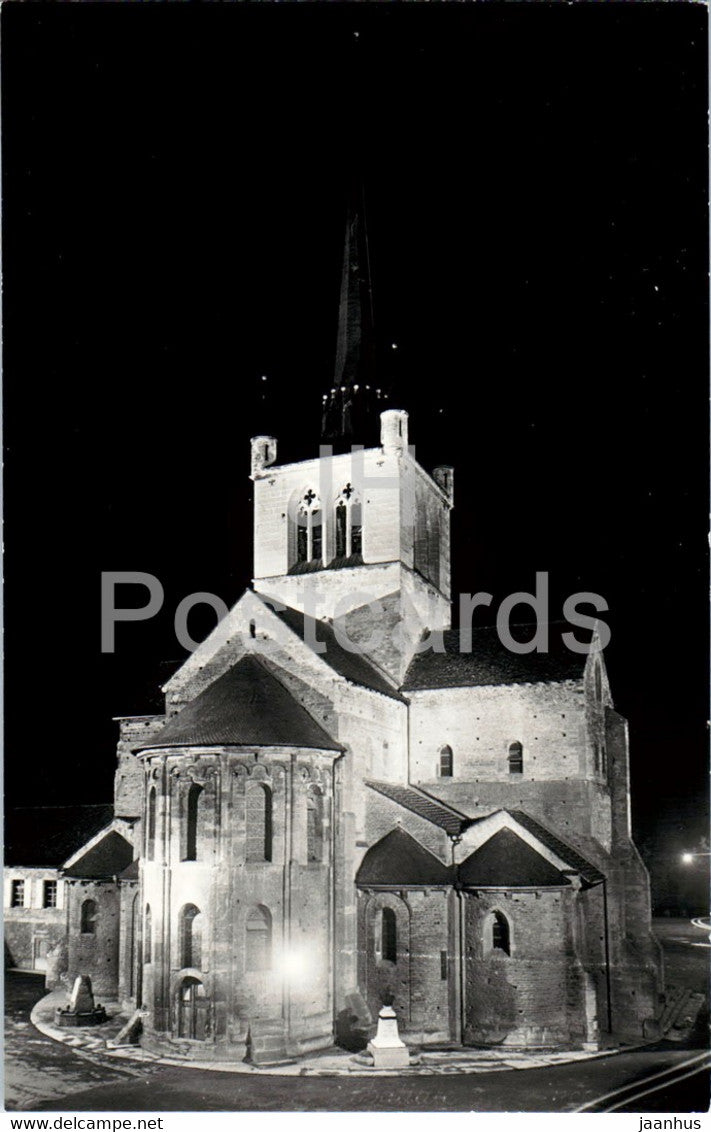 Payerne - L' Abbatiale illuminee - Abbey - 8062 - old postcard - Switzerland - unused - JH Postcards