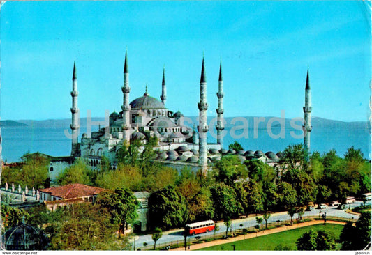 Istanbul - The Blue Mosque - 1974 - Turkey - used - JH Postcards