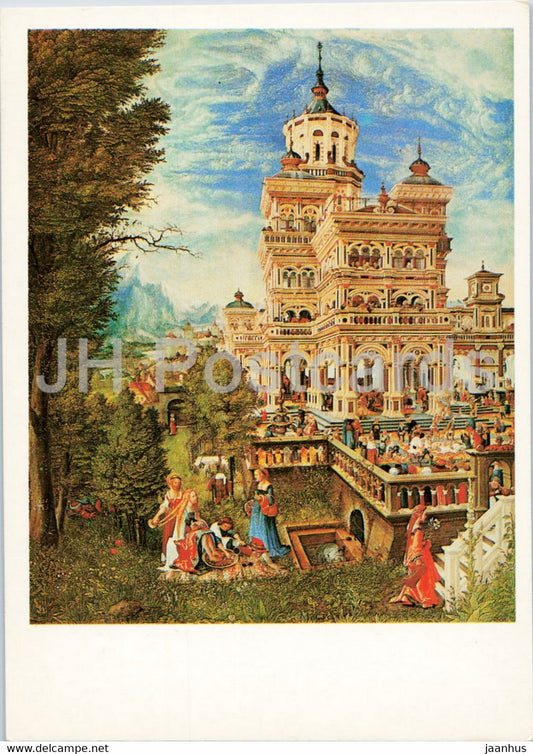 painting by Albrecht Altdorfer - Susanna's story - Dutch art - 1990 - Russia USSR - unused - JH Postcards