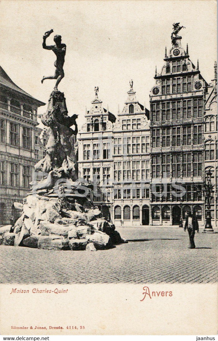 Anvers - Antwerpen - Maison Charles Quint - old postcard - Belgium - unused - JH Postcards
