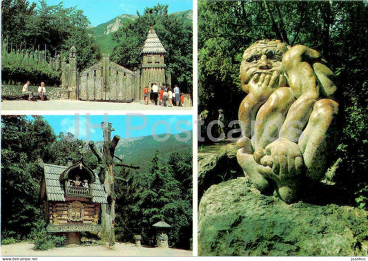 Yalta - Glade of Fairy Tales - multiview - Crimea - postal stationery - 1985 - Ukraine USSR – unused – JH Postcards